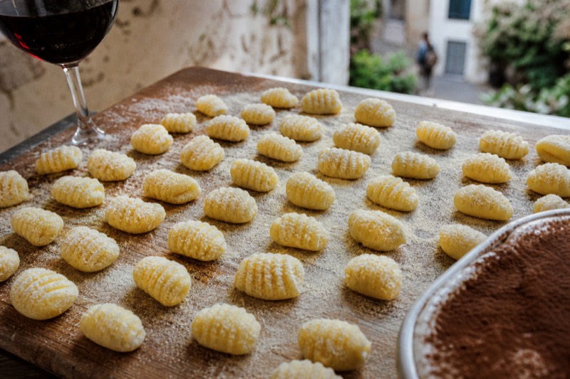 Gnocchi, Pasta, Tiramisu and Wine
